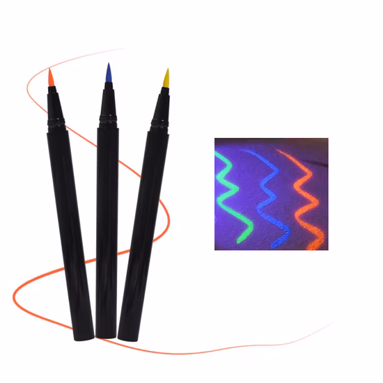 Matita eyeliner neon impermeabile all'ingrosso Eyeliner liquidi Trucco Eyeliner stick a punta sottile