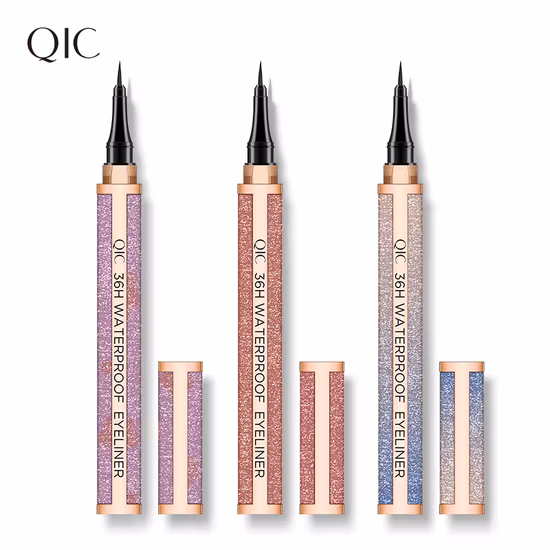 Eyeliner impermeabile OEM Gold Diamond Color Star Shiny Eyeliner per il trucco