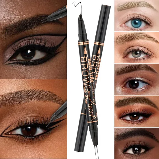 Set di trucco con eyeliner e matita per sopracciglia da 5 colori